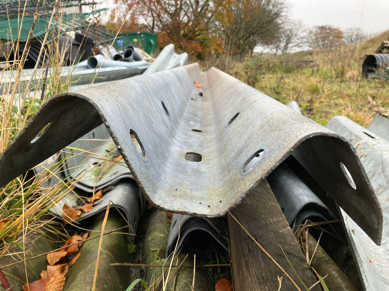 Reclaimed Armco Motorway Crash Barrier  |  3.5m x 318mm x 88mm