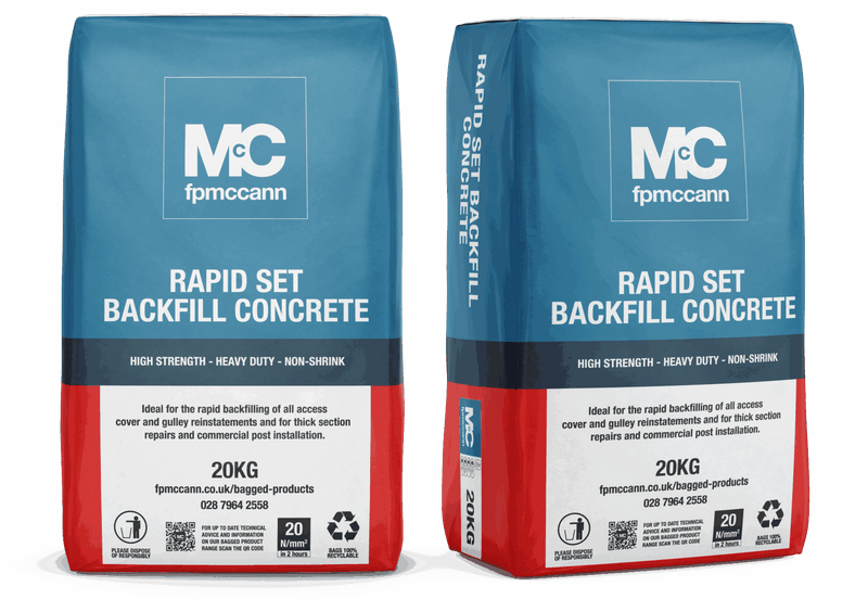 FP McCann Rapid Set Backfill Concrete 20kg Ready mix