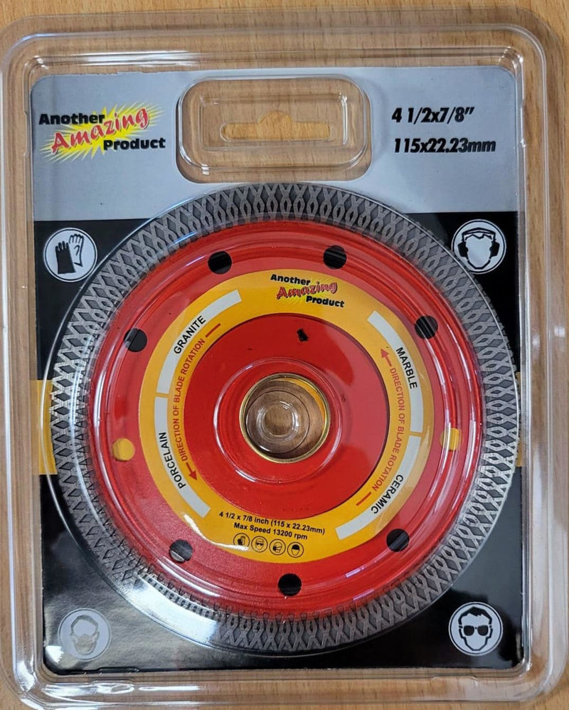 Amazing Products Porcelain Cutting Disc Grinder Blade - 115mm x 22.23mm bore - 1pc